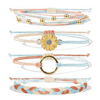 choice of all String Bracelets for Women Boho Wave Surfer Beach Wear Cute Bracelets Set Summer Friendship Jewelry Accessories Beach Stuff - color: A2:orange beach surfer bracelets