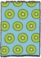 Pure Country Weavers Kiwi Blanket - Garden Floral Gift Tapestry Throw Woven from Cotton - Made in The USA (72x54) - color: Kiwi