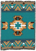 Pure Country Weavers Desert Pass - Western Tapestry Throw Blanket Woven from Cotton - Made in The USA (72x54) - color: Desert Pass