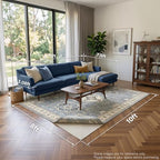 Veken Non Slip Rug Pad Gripper 8 x 10 Feet Extra Thick Pads for Any Hard Surface Floors, Keep Your Rugs Safe and in Place, Under Carpet Anti Skid Mat - size: 8' x 10' (Rectangular), style: White