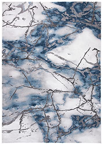 SAFAVIEH Craft Collection 2'3" x 4' Grey/Blue CFT877L Modern Abstract Non-Shedding Living Room Bedroom Accent Rug - color: Grey/Blue, size: 2'3" x 4' (Rectangular)