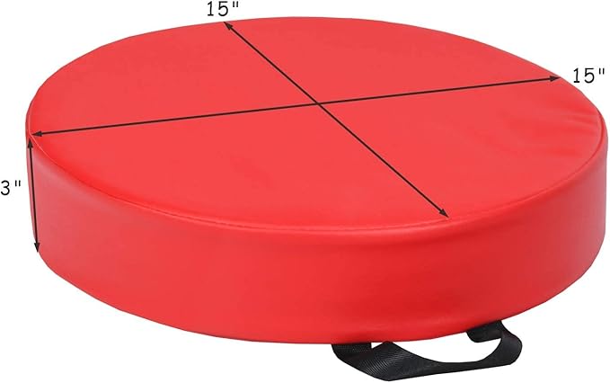 6 Pcs Round Floor Cushions for Kids, 15'' Soft Foam Floor Seating w/Handles, Colored Flexible Seating for Classroom Elementary, Story Time, Kindergarten, Daycare, Preschool & Nursery
