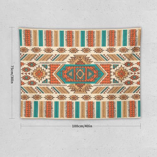 Bohemian Aztec Art Tapestry, Abstract Retro Tribal Ethnic Style Vintage Tapestries Home Decor for Living Room Bedroom Decoration 40in Wx30in H (102×76cm) - color: Bohemian Tapestry-33, size: 40in"Wx30in"H (102×76cm)
