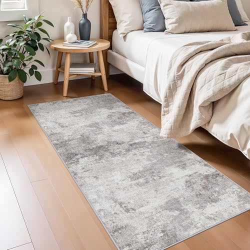 Abstract 2x5 Rug Runner Washable Non-Slip Hallway Carpet for Entryway, Kitchen,Laundry Room- Soft Low-Pile Thin Indoor Floor Mat - Modern Gifts for Newlyweds Household Home Decor 2x5 Grey - color: Grey01, size: 2' x 5' (Rectangular)