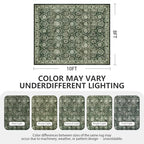 8x10 Area Rugs, Soft Non Slip Low Pile Washable Rug, Boho Modern Rug for Living Room, Bedroom, Dining Room, Sage Green - color: A-sage Green, size: 8' x 10' (Rectangular)