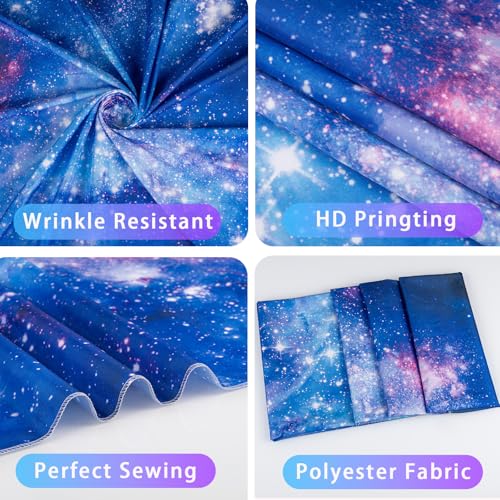 Apdidl Galaxy Space Backdrop Tapestry for Bedroom Aesthetic, Blue Purple Night Starry Sky Stars Universe Ceiling Tapestry, Mysterious Nebula Wall Hanging Room Decor for Living Room Dorm 51'' x 60'' - color: Universe Galaxy Tapestry, size: 60"L x 51"W