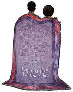Pure Country Weavers Do Not Stand At My Grave and Weep Poem Blanket - Sympathy Bereavement Gift Tapestry Throw Woven from Cotton - Made in the USA (72x54) - color: Do Not Stand, size: 72" x 54"