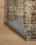 Loloi Magnolia Home by Joanna Gaines Sinclair Collection SIN-01 Rust/Lagoon 2'-3" x 7'-6", .25" Pile Height, Machine Washable, Runner Rug - color: Rust / Lagoon, size: 2'3" x 7'6" (Rectangular)