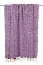 DII Chevron Throw Collection Handloomed Cotton, 50x60, Eggplant - color: Eggplant, size: 50x60"