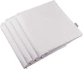 Thmyo 4-Pack 100% Cotton Comfortable Solid Decorative Throw Pillow Case Square Cushion Cover Pillowcase Sublimation Blank Pillow Covers DIY Throw Pillowcase(24x24 inch/ 60x60cm,Light Silver Grey)