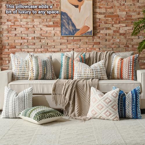 AmHoo Pack of 2 Decorative Throw Pillow Covers Rhomboid Luxury Super Soft Plush Set Case Cushion for Couch Sofa Bedroom 18 x 18-Inch Pearl Blush - color: Pearl Blush, size: 18" x 18" (Pack of 2)