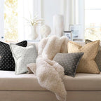 ZWJD Pillow Covers 22x22 Set of 2 Soft Polyester Textured Pillow Covers with Stylish Flange Edge Cozy Farmhouse Throw Pillows for Couch Bed Sofa Living Room - color: Black, size: 22" x 22" (Pack of 2)