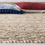 SAFAVIEH Natural Fiber Collection Accent Rug - 2' x 3', Natural & Ivory, Handmade Boho Farmhouse Woven Jute, Ideal for High Traffic Areas in Entryway, Living Room, Bedroom (NF185A) - size: 2' x 3' (Rectangular)