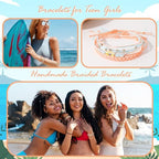 choice of all String Bracelets for Women Boho Wave Surfer Beach Wear Cute Bracelets Set Summer Friendship Jewelry Accessories Beach Stuff - color: B1:white beach surfer bracelets