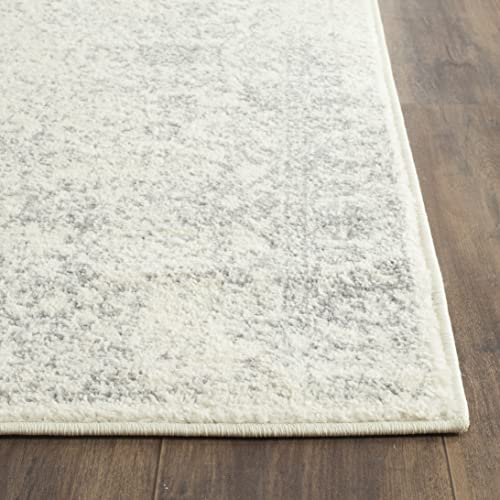 SAFAVIEH Adirondack Collection Accent Rug - 2' x 3', Ivory & Silver, Distressed Vintage Floral Design, Non-Shedding & Easy to Clean, Ideal for Front Door, Kitchen, Entryway, Foyer (ADR109C) - color: Ivory/Silver, size: 2' x 3' (Rectangular)