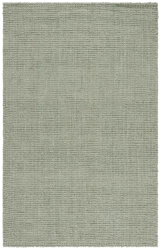 SAFAVIEH Natural Fiber Collection Area Rug - 5' x 8', Green & Grey, Handmade Farmhouse Jute, Ideal for High Traffic Areas in Living Room, Bedroom (NF730B) - color: Green/Grey, size: 5' x 8' (Rectangular)