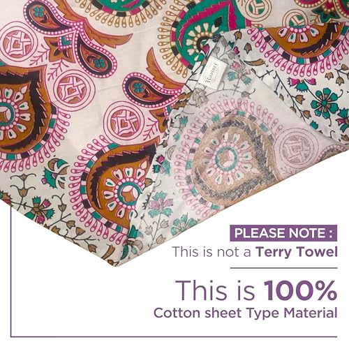 raajsee Mandala Round Beach Tapestry Hippie/Boho Beach Blanket Roundie/Indian Cotton Throw Bohemian Round Table Cloth/Yoga Mat Meditation Picnic Rugs 70 inch Circle (WHITE PINK) - color: WHITE PINK