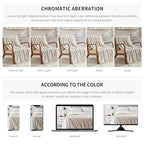 BOURINA Fluffy Chenille Knitted Fringe Throw Blanket Lightweight Soft Cozy for Bed Sofa Chair Throw Blankets, Beige 50" x 60" - color: A-beige, size: 50"×60"