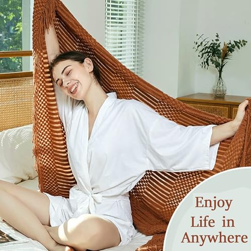 Blagic Knitted Throw Blanket for Couch and Bed, Soft & Cozy Knit Blanket with Tassel, Burnt Orange Lightweight Decorative Blankets & Throws, Farmhouse Warm Woven Blanket for All Seasons,50" W x 60" L - color: A-orange Rust, size: 50 × 60 in