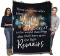 Pure Country Weavers There are Some Who Bring a Light So Great Blanket Lights - Sympathy Bereavement Gift Tapestry Throw Woven from Cotton - Made in the USA (72x54) - color: Light So Great, size: 72" x 54"