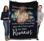Pure Country Weavers There are Some Who Bring a Light So Great Blanket Lights - Sympathy Bereavement Gift Tapestry Throw Woven from Cotton - Made in the USA (72x54) - color: Light So Great, size: 72" x 54"