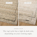 Loloi Jeremiah Brent Bleecker Collection BLE-05 Natural/Charcoal 2'-7" x 10'-0" Runner Rug - color: Natural / Charcoal, size: 2'7" x 10' (Rectangular)