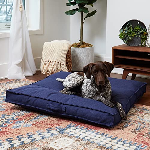 South Pine Porch Mila Square Tufted Pillow Style Dog Bed, Cobalt, Large (40" x 40") - color: Cobalt, size: Large (40" x 40")