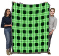 Pure Country Weavers Gooseberry Plaid Blanket - Gift Tapestry Throw Woven from Cotton - Made in The USA (72x54) - color: Gooseberry