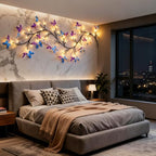 Willow Vine Light with Butterfly 48LED 5.9FT Enchanted Wall Decoration Vine Lights 8 Light Modes for Indoor Home Wall Decoration(Warm White)