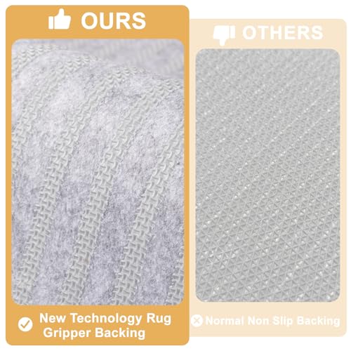 hicorfe Indoor Doormat,Front Back Door Mat Rubber Backing Non Slip Door Mats 20"x48" Absorbent Resist Dirt Entrance Doormat Inside Floor Mats for Entryway Washable Low-Profile(Cream Yellow) - color: Cream Yellow, size: 48" x 20" (Rectangular)