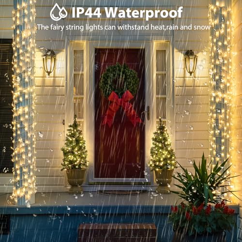 240LED 88Ft Connectable String Lights Indoor Outdoor Clear Wire | Warm White Christmas Lights | Twinkle Fairy Light Plug in with Timer for Bedroom Classroom Wedding Tree Patio Decor - color: Warm White, size: 240LED