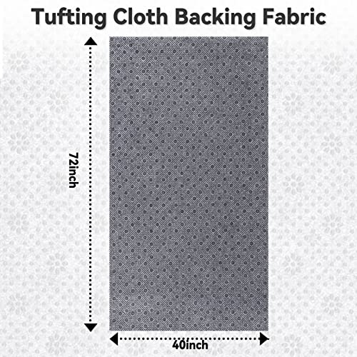 Pllieay 72x40 Inch Non Slip Final Backing Cloth, Vinyl Primary Tufting Cloth Backing Fabric, Non Slip Pad with Plum Blossom Pattern for Carpets Rug Tufting Gun Cushion Punch Needle - size: 72x40 inch