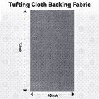 Pllieay 72x40 Inch Non Slip Final Backing Cloth, Vinyl Primary Tufting Cloth Backing Fabric, Non Slip Pad with Plum Blossom Pattern for Carpets Rug Tufting Gun Cushion Punch Needle - size: 72x40 inch
