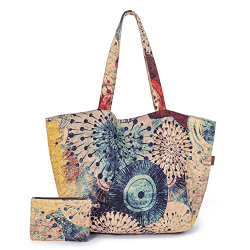 OPQRSTU Women Hippie Tote Hand Bag Large Capacity Bohemian Bag Portable Tourist Shoulder Bags - color: Khaki