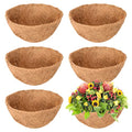 Legigo 6 Pack 10 Inch Hanging Basket Coco Liners Replacement, 100% Natural Round Coconut Coco Fiber Planter Basket Liners for Hanging Basket Flowers/Vegetables - color: 6pcs, size: 10 Inch