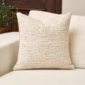 Yangest Chenille Pillow Cover 18 x18 Inches, Thick Textured Square Throw Pillow Cover Farmhouse Modern Soft Accent Couch Neutral Pillow Cover for Living Room Bedroom, Beige - color: Beige, size: 18" x 18" (Pack of 1)