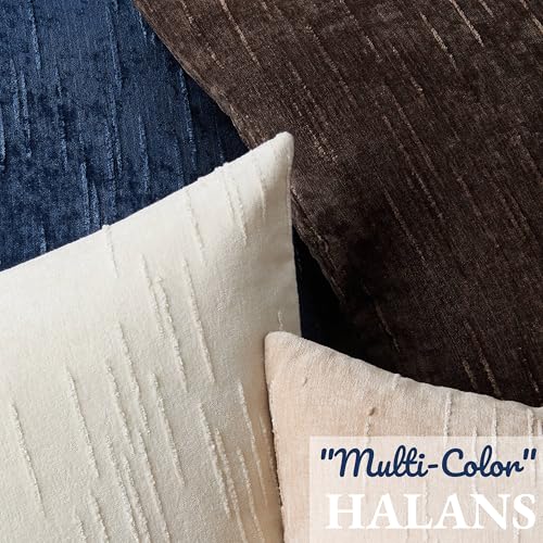 Set of 2 Summer Decorative Throw Pillow Cover 12x20, Solid Farmhouse Neutral Cushion Covers with Hidden Zipper, Soft Textured Throw Pillows for Bedroom Living Room Couch, Blue - color: Blue, size: 20" x 12" (Pack of 2)