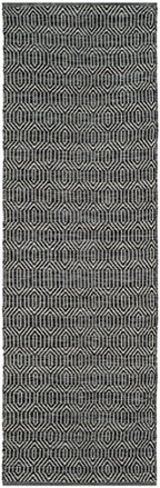 SAFAVIEH Montauk Collection Runner Rug - 2'3" x 7', Ivory & Dark Grey, Handmade Flat Weave Cotton, Ideal for High Traffic Areas in Living Room, Bedroom (MTK413A) - size: 2'3" x 7' (Runner)