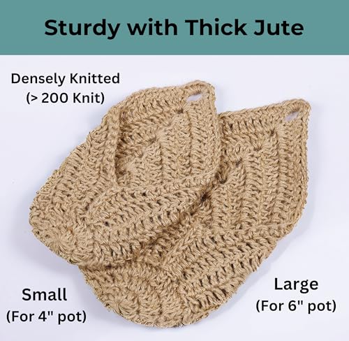 2 Pack 4-inch Hanging Planters for Indoor Plants, Macrame Wall Plant Hanger | Wall Plant Holder, Wall Planters for Indoor Plants (2 Pack, up to 4 inch Pot) - size: Small