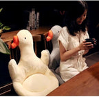 XIAOHONG Cute Seat Cushion with Backrest, Gaming Chair Cushion Kwaii Cartoon Animal Plush, Comfy Chair Cushion Plush Non Slip Floor Cushions Seating for Kitchen Office Bedroom