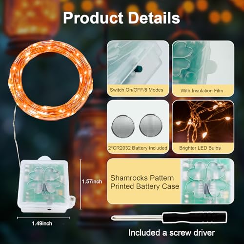 AIKEI 6 Pack LED Fairy Lights with Timer Battery Operated, Mini String Lights with Remote Waterproof 7ft 20 Led Firefly Starry Lighting for Wedding Party Bedroom Garden Christmas Decoration Orange - color: Orange, size: 6PCS-REMOTE