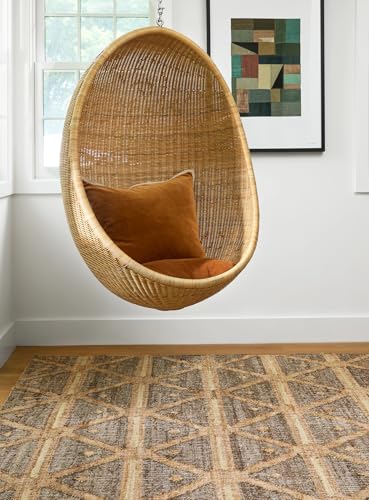 Dash & Albert Rumi Handwoven Jute Rug, 9.5 X 13.5 Feet, Browns Geometric Pattern - color: Rumi Brown, size: 9'6" x 13'6" (Rectangular)