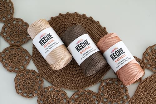 3mm Macrame Cord | Crochet Bag Cord, Macrame Rope Supplies for Plant Hangers and Wall Hangings, Polypropylene Strong Durable Easy to Knot, 131 Yards - Blue 4 Pcs - color: 245 - Blue, size: 4 SKEINS