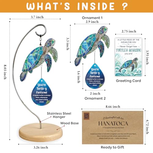 Sea Turtle Christmas Birthday Gifts for Women Men Grandkids - Stocking Stuffers for Teen - Inspirational Stuff Things - Beach Gifts for Mom, Grandma, Daughter, Friendship Presents - Turtle Desk Decor - color: 07 - Sea Turtle