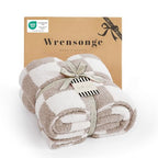 WRENSONGE Checkered Throw Blanket, Taupe Soft Cozy Fluffy Warm Throw Blankets for Couch, Sofa, Chair, Bed, Camping, Picnic, Office,Travel Lightweight Bed Blanket - 50"*60" - color: Art Taupe, size: Throw (50"x 60")