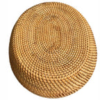 Large 14inch Oval Rattan Fruit Serving Basket,Wicker High Wall Fruit Vegetable Serving Basket Bowl,Large Rattan Dining Table Bowl for Various Things,Bread,Snack,Odds and Ends,Natural Brown - color: Brown(14.2"x11.5"x3.5")