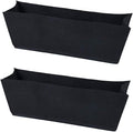 Non-Woven Fabric Plant Grow Bags Replacement 24inch 2Pack Coco Liner Window Basket,Trough Shaped Wall and Deck Mount Planters,Round Hanging Basket
