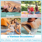 Vikumond Oversized Turkish Beach Towel Blanket XXL Cotton Sandproof Towels Boho Woven Extra Large Big Sand Free Giant Throw Blankets Huge Quilt XL Picnic Camping Necessities Cloud for Adult Gifts - color: Woven Green, size: Xxxl(88x82 In,224x208 Cm)