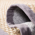 SAFAVIEH Area Rug 6' Round - Natural Fiber Collection - Natural & Dark Grey, Seagrass, Basketweave Pattern with Border (NF114Q) - color: Natural/Dark Grey, size: 6' (Round)