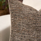 Yangest Chenille Pillow Cover 12 x 20 Inches, Thick Textured Rectangle Throw Pillow Cover Farmhouse Modern Soft Accent Couch Neutral Pillow Cover for Living Room Bedroom, Gray Brown - color: Gray Brown, size: 20" x 12" (Pack of 1)